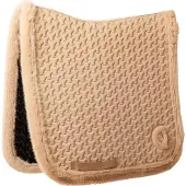 Kentucky Horsewear Horsewear - Zadeldoek Fake Fur Plaited Quilt dressuur beige