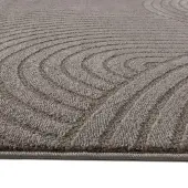 Muratap Vivant japandi rond vloerkleed laagpolig effen - 160 cm rond