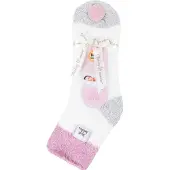 Heat Holder - Thermisch gevoerde bedsokken voor dames - Crème (S Feather)