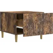 vidaXL Salontafel Gerookt eiken 50 x 49 x 40 cm Bewerkt hout