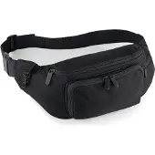Quadra Sac banane - aspect textile - QD12 - noir