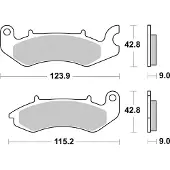 SBS P234-hf Brake Pads Transparant