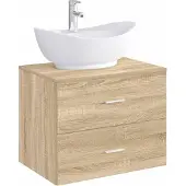 vidaXL Badwasbak Chroom 59 x 35 x 21 cm Metaal