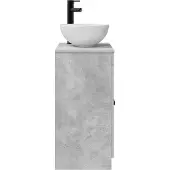 vidaXL Badkamer Vanity met Wastafel Betongrijs 54 x 35 x 83 cm