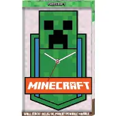 Kids Euroswan Wandklok Minecraft, XL, MDF, model MIN3023