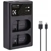 K&F Concept EN-EL15 Dual Battery Charger USB-C