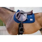Kentucky Horsewear Horsewear - Zadeldoek fishbone wedstrijd met 2 nummers jumping marine