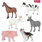 Toi-Toys knuffel boerderijdier groot zacht speelgoed dier.