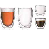 Bodum Glas Pavina Transparent 80 ml (Set van 4)