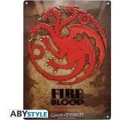 Abystyle Game of Thrones, Targaryen - Metalen plaat - Wapen