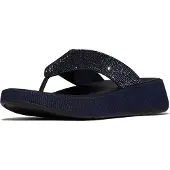 FitFlop F-mode toe post denim and hotfix