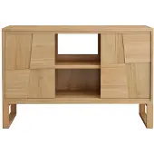 Vente-unique Onderkast op poten in teak - B120 cm - MATARAM