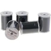 Brother spoeldraad zwart, voordeeldoos 5 Stuks