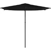 vidaXL Tuinparasol 270 x 270 cm Polyester Rechthoekig Zwart
