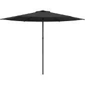 vidaXL Tuinparasol 300 x 300 cm Polyester Rechthoekig Antracietkleurig