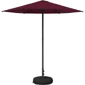 vidaXL Tuinparasol met voet 230 x 230 cm Polyester Rechthoekig