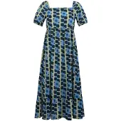 Regatta Dames/Dames Orla Kiely Reuzenbloem Zomer Midi Jurk (Blauw)