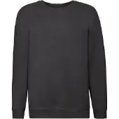 Fruit Of The Loom Kinder/Kids Premium Sweatshirt met Inzetstuk (Zwart)