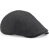 Beechfield Unisex Volwassenen Melton Wool Ivy Cap (Houtskool mergel)