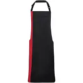 Premier Colours Collectie Contrast Slabbenschort (Zwart/Rood)