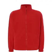 JHK Heren fleecevest met volledige rits (Rood)