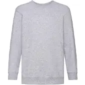 Fruit Of The Loom Kinder/Kids Klassiek Sweatshirt met Inzet (Heide Grijs)
