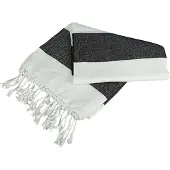 Artg Hamamzz Hamam Antalya Gestreepte Handdoek (Wit/zwart)