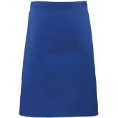 Premier Unisex Volwassenencollectie Halflang Taille Schort (Koningsblauw)