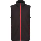 Regatta Heren Navigate Fleece Gilet (Zwart/Klassiek Rood)