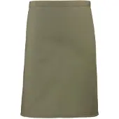 Premier Unisex Volwassenencollectie Halflang Taille Schort (Olijf)