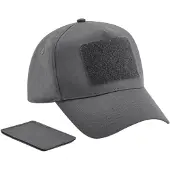 Beechfield Unisex Volwassen Verwijderbare Flard Honkbalpet (Grafietgrijs)