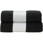 Artg Me Sublimatie Grote Handdoek (Zwart)