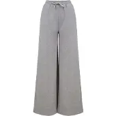 SF Women Dames/Dames Mode Duurzame Joggingbroek Met Wijde Pijpen (Heide Grijs)