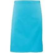 Premier Unisex Volwassenencollectie Halflang Taille Schort (Turquoise)