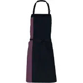 Link Kitchen Wear Unisex Duo Schort voor volwassenen (Zwart/Bourgondië)