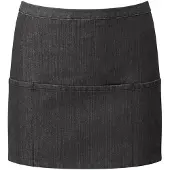 Premier Colours Collectie Denim schort met 3 zakken (Zwarte denim)