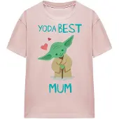 Star Wars Dames/Dames Beste Mama Yoda Moederdag T-Shirt (Roze)