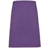 Premier Unisex Volwassenencollectie Halflang Taille Schort (Rijke Violet)