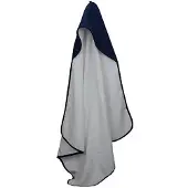 Artg Baby handdoek met capuchon (Witte/franse marine)
