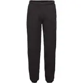 Fruit Of The Loom Heren Joggingbroek met elastische zoom (Zwart)