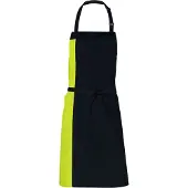 Link Kitchen Wear Unisex Duo Schort voor volwassenen (Zwart/Kalk)