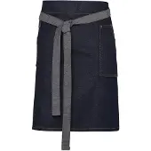 Premier Division Gewaxt Denim Taille Schort (Indigo Denim)