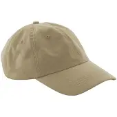 Beechfield Baseballpet met Paneel van Biologisch Katoen (Woestijnzand)