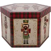 Clayre & Eef Kerstbal Set van 14 Overig 8x8x8 cm Beige Kunststof Kerstballen