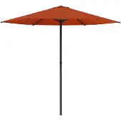 vidaXL Tuinparasol 230 x 230 cm Polyester Rechthoekig Terracotta