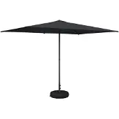 vidaXL Tuinparasol met voet 200 x 300 cm Polyester Rechthoekig