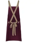 Karlowsky Urban-look slabbenschort met kruisband en zakken (Aubergine)