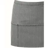 Premier Colours Collectie Denim schort met 3 zakken (Grijze Denim)