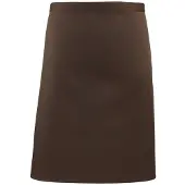 Premier Unisex Volwassenencollectie Halflang Taille Schort (Bruin)