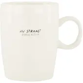 Zusss Mok Jij Straalt Wit / Zwart 500 ml